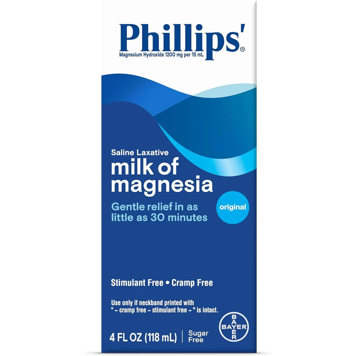 Phillips' Original Milk of Magnesia Liquid, 4-Ounce