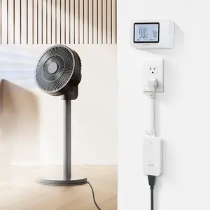 DIGITEN Wireless Temperature Controller WTC1001, Maximum capacity 15A 1800W, Remote-controlled plug-in thermostat with display, Suitable for controlling home appliances, air conditioners, fans, greenhouses, mushroom farms, and reptile enclosures