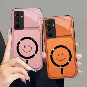 Winking Smiley MagSafe Compatible Case with Glossy Camera Lens Protection  for [Galaxy A35] 952