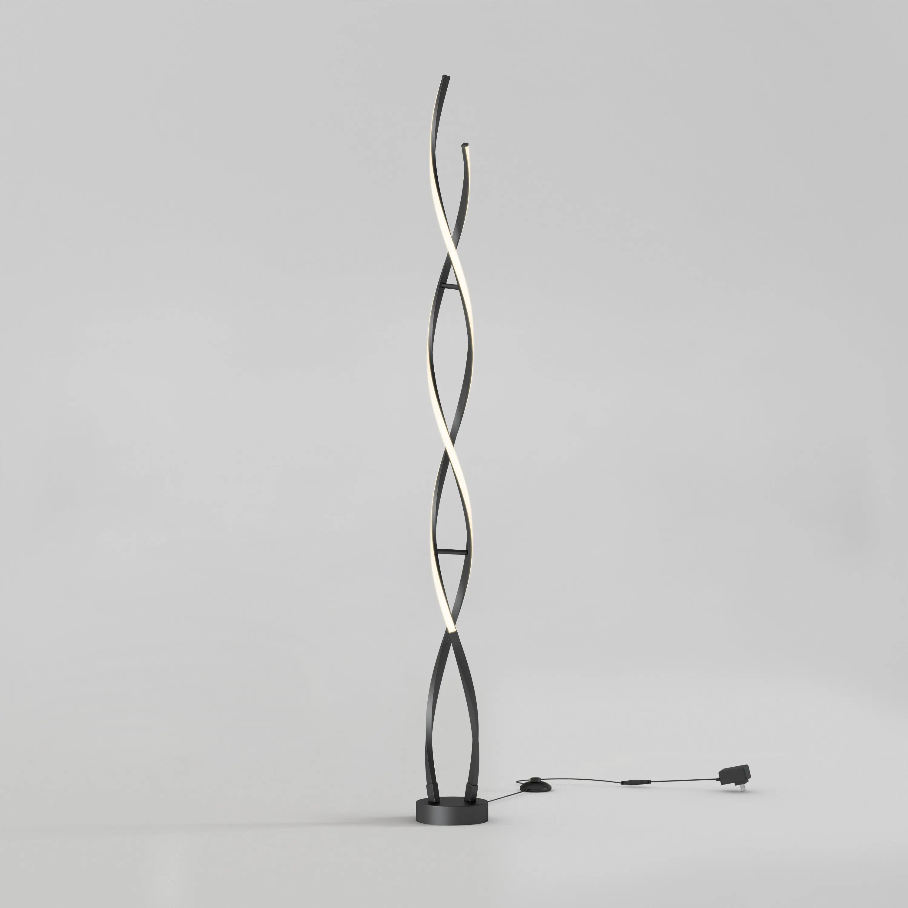 Swirl modern LED floor lamp