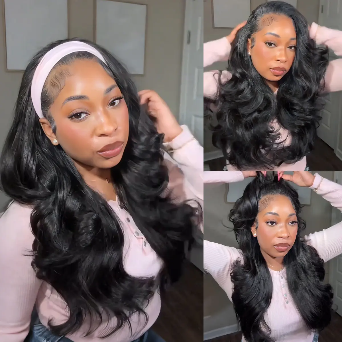 Recool Hair Salon Style at Home-Pre-Styled Half Wig Yaki Body/Yaki Straight/Kinky Curly Human Hair Wig With Drawstring Minimal/No Leave Out Upgrade Wigs for Black Women Beginner Friendly No Sew in No Glue Glueless Clip In Half Wig#DealsForYouDays