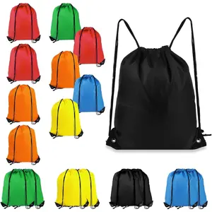 Drawstring Backpack 20Pcs Drawstring Bags, Draw String Back Bag Drawstring Bags Bulk for Sports, Gym, Travel, Swimming, Beach (6 Colors)