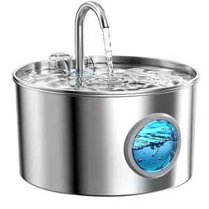 Cat Water Fountain Stainless Steel: 74oz/2.2L Cat Fountain for Drinking