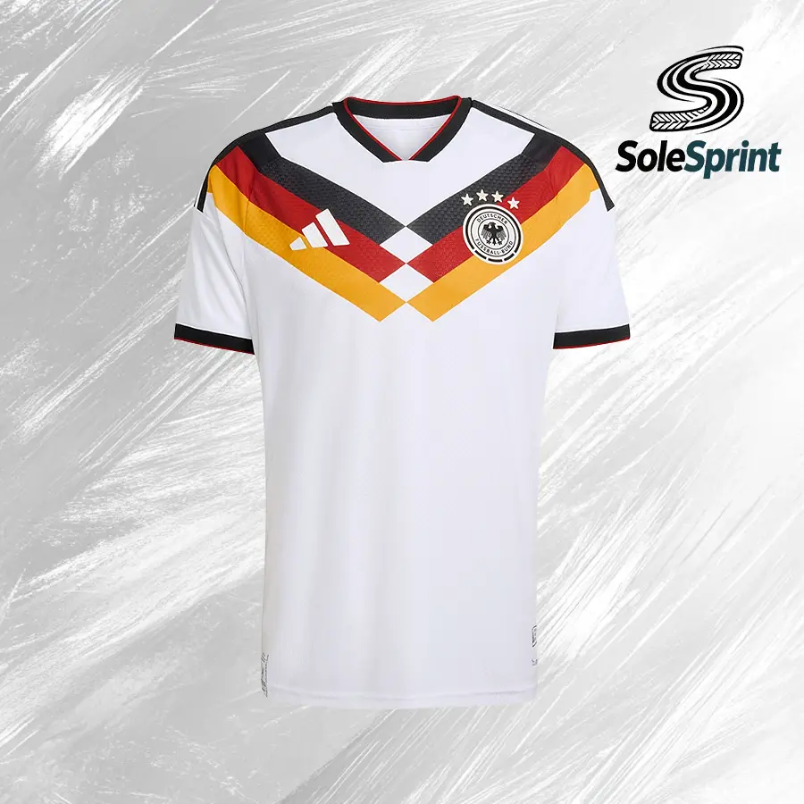 Adidas Germany 26 Home Authentic Football Jersey - White JN2066 Model, Back to School Professional Sports Clothing with Standard Sizes