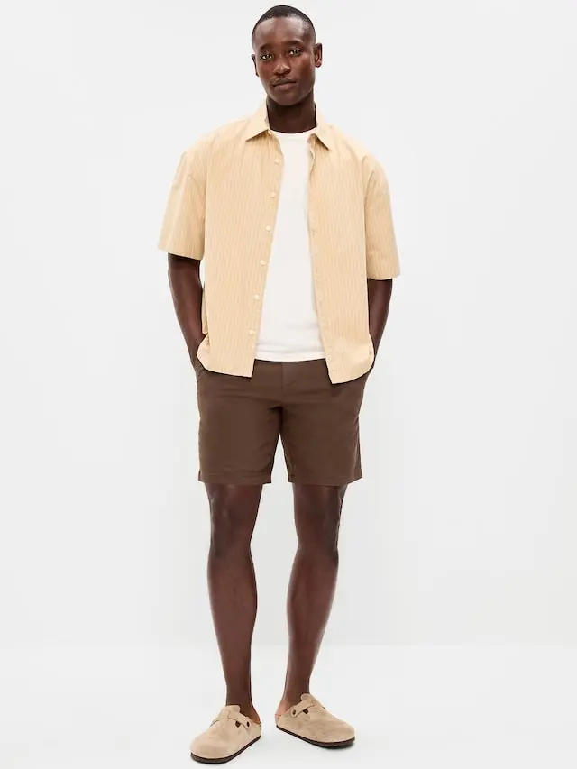 Old Navy Men's Slim Built-In Flex Rotation Chino Shorts -- 8-inch inseam Old Navy Men's Slim Built-In Flex Rotation Chino Shorts -- 8-inch inseam