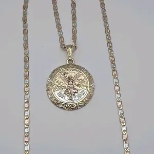 Fashion necklace three colors centenario small style gold-plated 24"inches