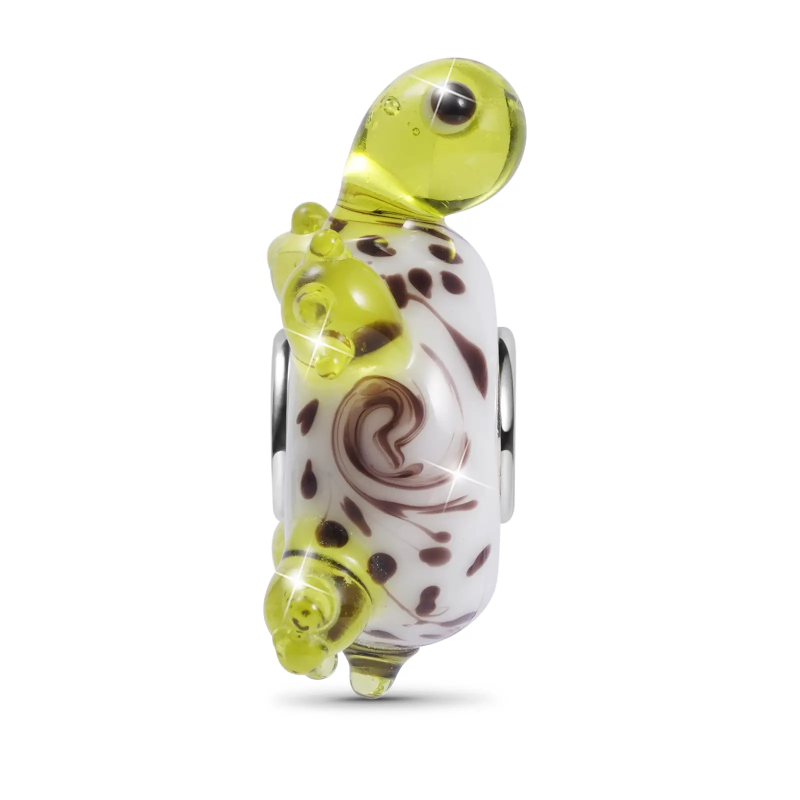 Gnoce Turtle Murano Glass Charm Bead for Bracelets Necklaces Longevity Cute Turtle Mother's Day Gift for Her Mom Wife Daughter Birthday Gift Valentine's Day Gift Anniversary Gift