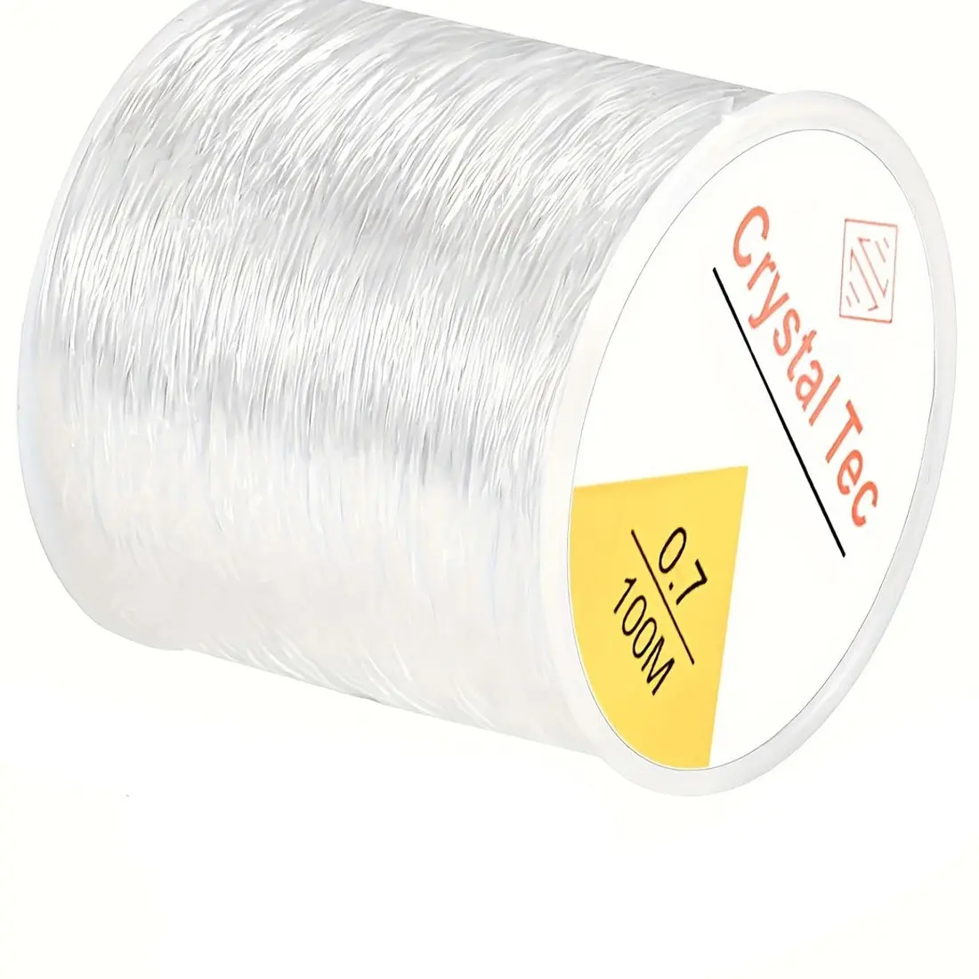 0.7mm/100m Transparent Plastic Elastic Rope, Stretchy Bracelet Crystal String, Ideal for Beading and Jewelry Making Gifts, Beading Accessories