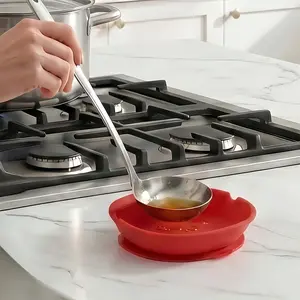 Silicone Spoon Rest, 1 Count Kitchen Utensil Spatula Holder, Kitchen Storage & Organization, Kitchen Accessories, Kitchenware Cutlery Tableware-MM
