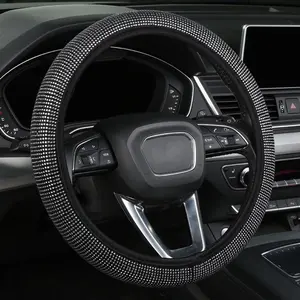 Car steering wheel cover - Wear-resistant and dirt-resistant steering wheel cover, enhances the interior texture of the car, comfortable grip, suitable for all seasons