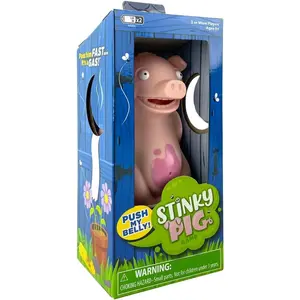 Stinky Pig Dice Games, Family Night, Fast, Musical Active Kids Game with Funny Sounds, Multi-Player, Ages 6+