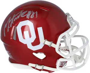 Mark Andrews Oklahoma Sooners Autographed Riddell Speed Mini Helmet - Fanatics Authentic Certified