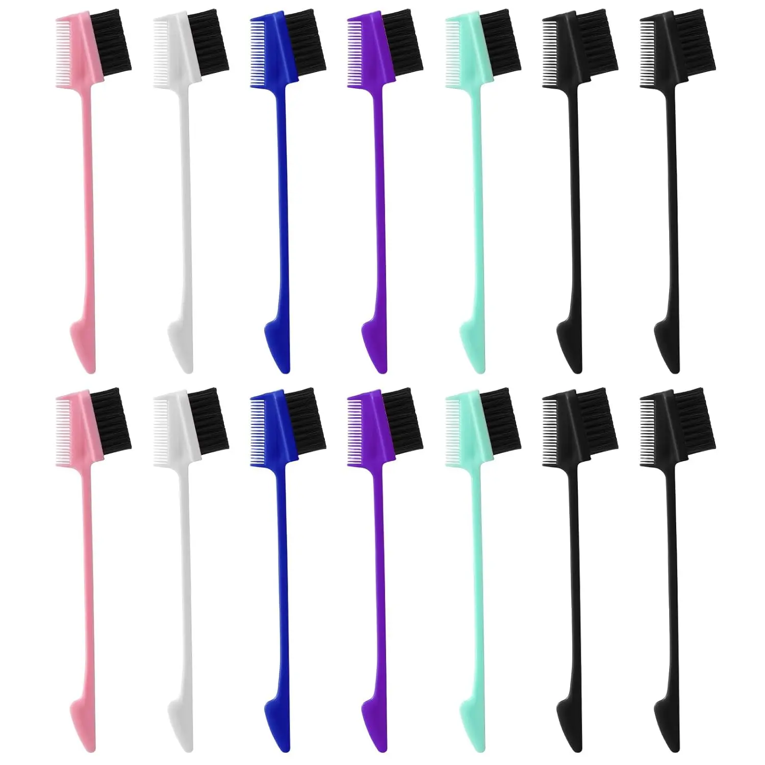 3-in-1 hairline comb  double-sided  rat-tail comb  detangling comb and women’s natural-style eyebrow comb