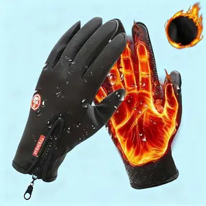 Outdoor Winter Gloves, Touchscreen andWindproof Full-Finger Gloves for Sports, Travel,and Daily Activities