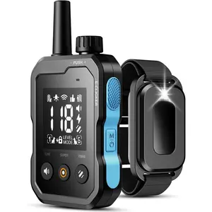 Dog Training Collar with Remote Control - 4500 Feet, 6 Modes, Custom Mode, Electronic Clicker, Longer Battery Life, Enhanced Night Light, Waterproof Adjustable Electronic Collar for Small Medium Large Dogs