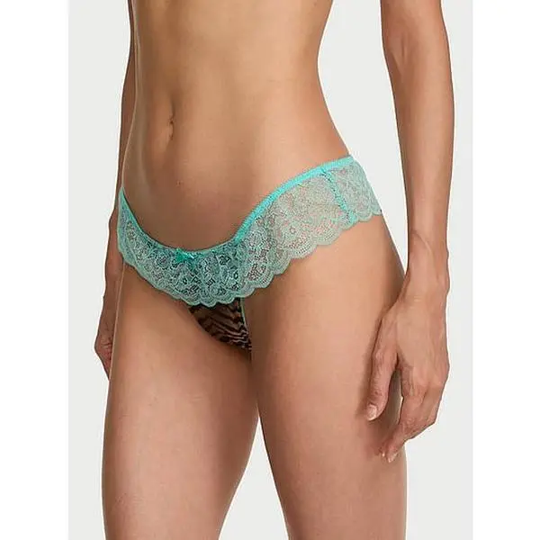 Victoria's Secret Tease Sheer Dot High-Leg Thong Panty