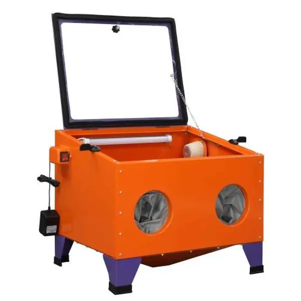 【Summervibes】Ubesgoo 25 Gallon Bench Top Air Sandblasting Cabinet Sandblaster Blast Large Cabinet Orange