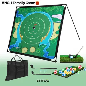 5.9FT*5.9FT,Golf Pong Game Set | - Includes 40 Velcro Balls, Chipping Mat & Carrying Case & Golf Club | Fun Game for Adults ,Children's Golf,Golf training equipment,Unique Golf Board,Gift for Boys & Girls led minigolf