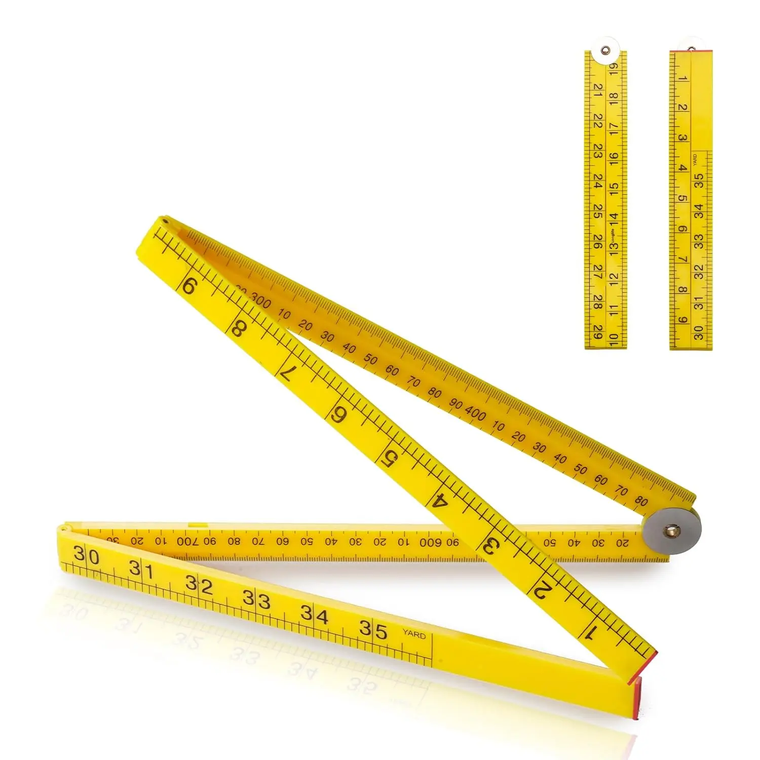 Folding Meter Stick 36 inch Ruler Measure in Inches Centimeters Millimeters Meters for Teaching Measurement Great Classroom Sticks for STEM Learning Folding Measuring Stick