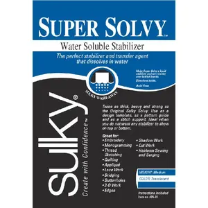 Sulky Super Solvy 19.75"x1yd Heavier Water Soluble Stabilizer 405-01