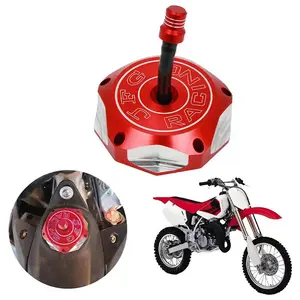Motorcycle Gas Fuel Tank Cap, CNC Gas Fuel Tank Cap for XR50 XR70 XR80 XR100 2001-2003 CRF150R 2007-2020 CRF230F 2004-2019 CR250R 2000-2007 CR85R 2003-2007 CR125R 2000-2007