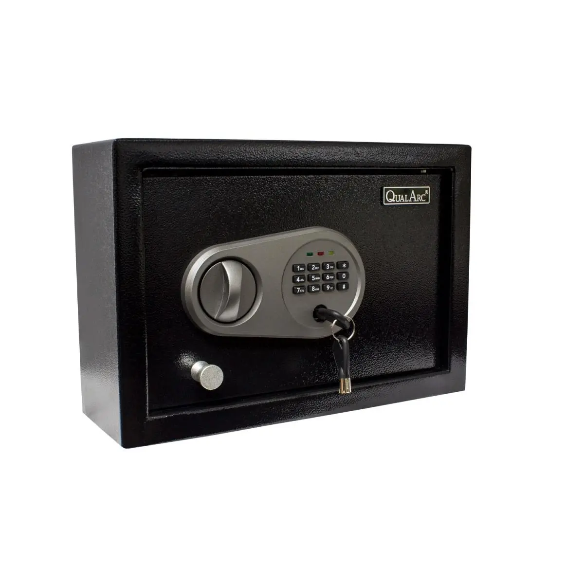 212 MAIN QualArc NOCH-11EL 9 in. Black Digital Lock Drawer Safe for Home Security, Home Security Safe, Anti Theft Safes, Digital Steel Safe