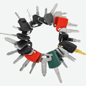21-Piece Heavy Equipment Key Set: Universal Master Keys Compatible with CAT, John Deere, Komatsu, Kubota, JCB, Bobcat & 10+ Brands – Durable Ignition Keys Compatible with Construction Operators​
