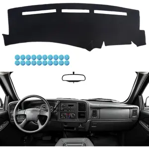 Dashboard Cover fit for Chevy Silverado 1999 2000 2001 2002 2003 2004 2005 2006, Dash Cover fit for Chevrolet Tahoe Suburban Avalanche, Dashboard Mat fit for  Sierra Yukon