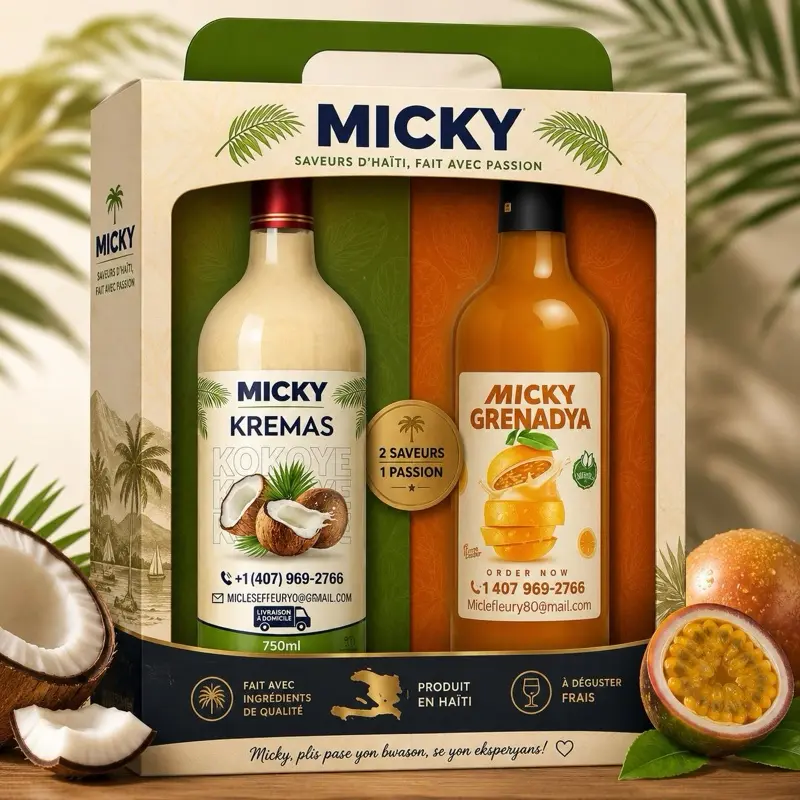 Micky Kremas & Grenadya combo coconut grapefruit  bon gou lakay