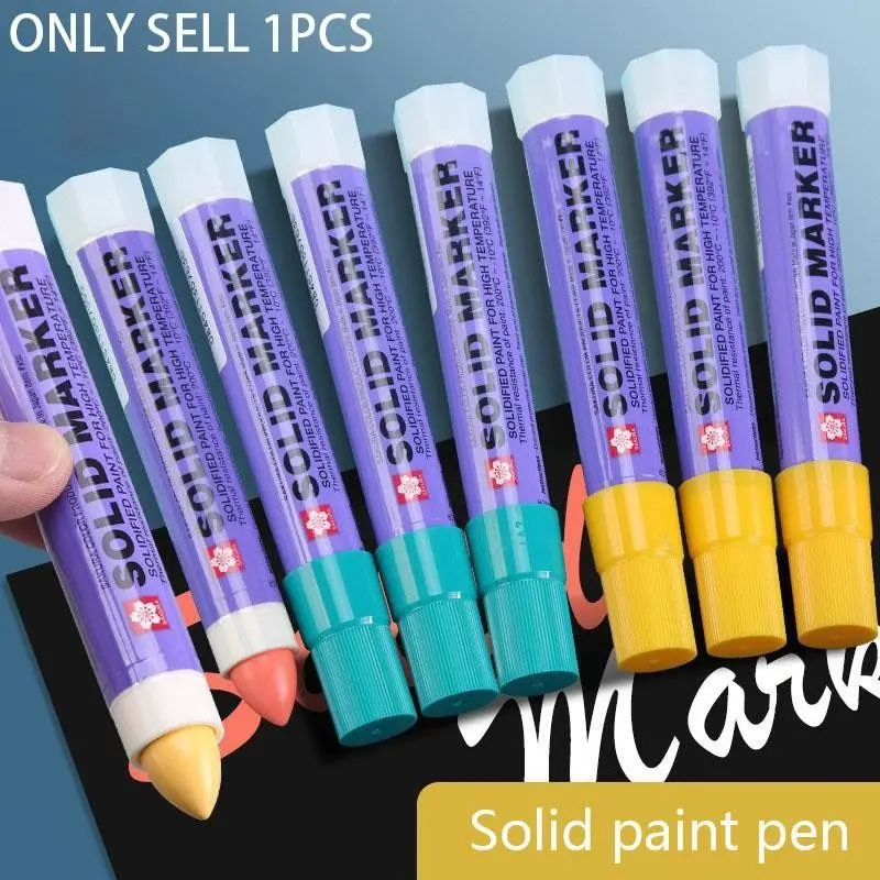 Sakura XSC Solid Paint Pen, Colored Industrial Crayon, Industrial Marking Pen, Coarse Head Pen, Steel Marking Pen, Essential Industrial/Outdoor Pen, Paint Markers