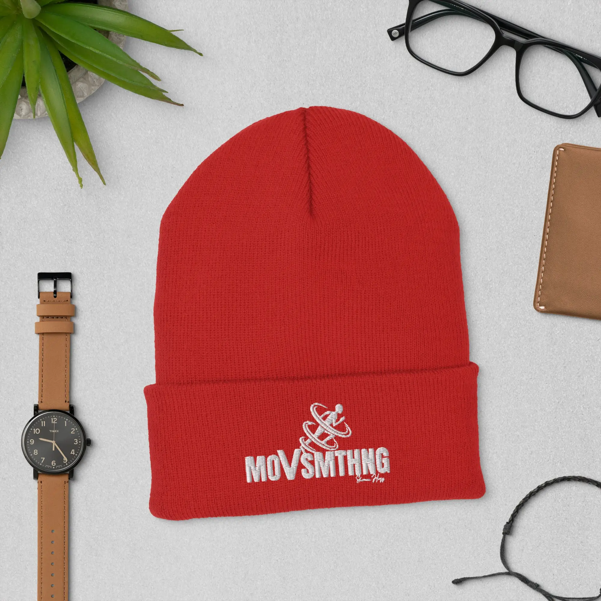MoVsmthng Cuffed Beanie