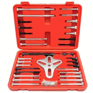 46-piece Harmonic Balancer Puller Kit, Steering Wheel Flywheel Crankshaft Puller, Steering Wheel Puller Kit, Flywheel Removal Tool, Crankshaft Puller Removal Tool, Hook Bolt Kit For Cars, Trucks, And SUVs.