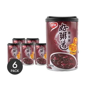YINLU 0 Fat Nourishing Black Rice Porridge - 6 Pack, 280g Each | Healthy Breakfast Option