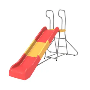 Mersco Kids Plastic Slide with Ladder,Indoor Outdoor Playground Freestanding Playset Slide,Backyard Playset Trampoline Swing Slide for Boys and Girls Birthday,Children's Day gifts