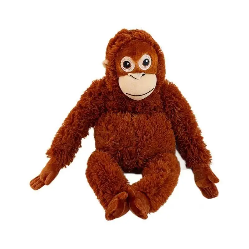 Punch Monkey Plush, 16-Inch Emotional Support Stuffed Pillow, Playful Pose, Zoo-Inspired Soft Plush, Soft Huggable, Comfort Lovers & Adults