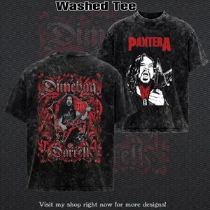 Vintage Dimebag Darrell - Pantera Heavy Metal Unisex Rock Band Cotton T-Shirt - Hoodie, Y2K Outfits Top Menswear Clothing Pantera Merch, Concert Merch, Summer Outfits, Gift For Fans
