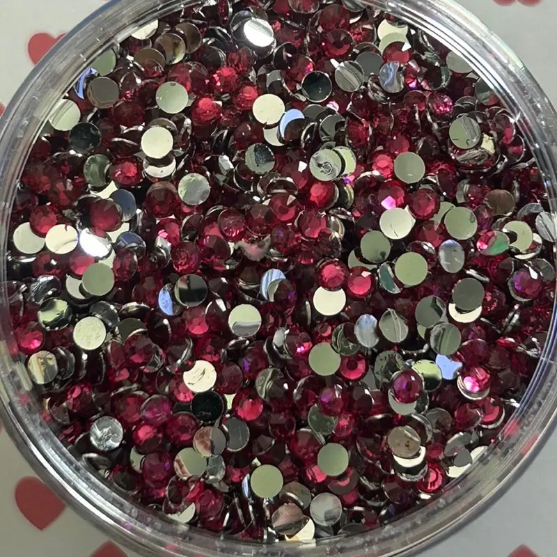 Hot Pink Resin Rhinestones - Bulk Rhinestones - Choose Your Size & Quantity - Ideal for Nails, Phone Cases, Bling Tumblers and Shoes