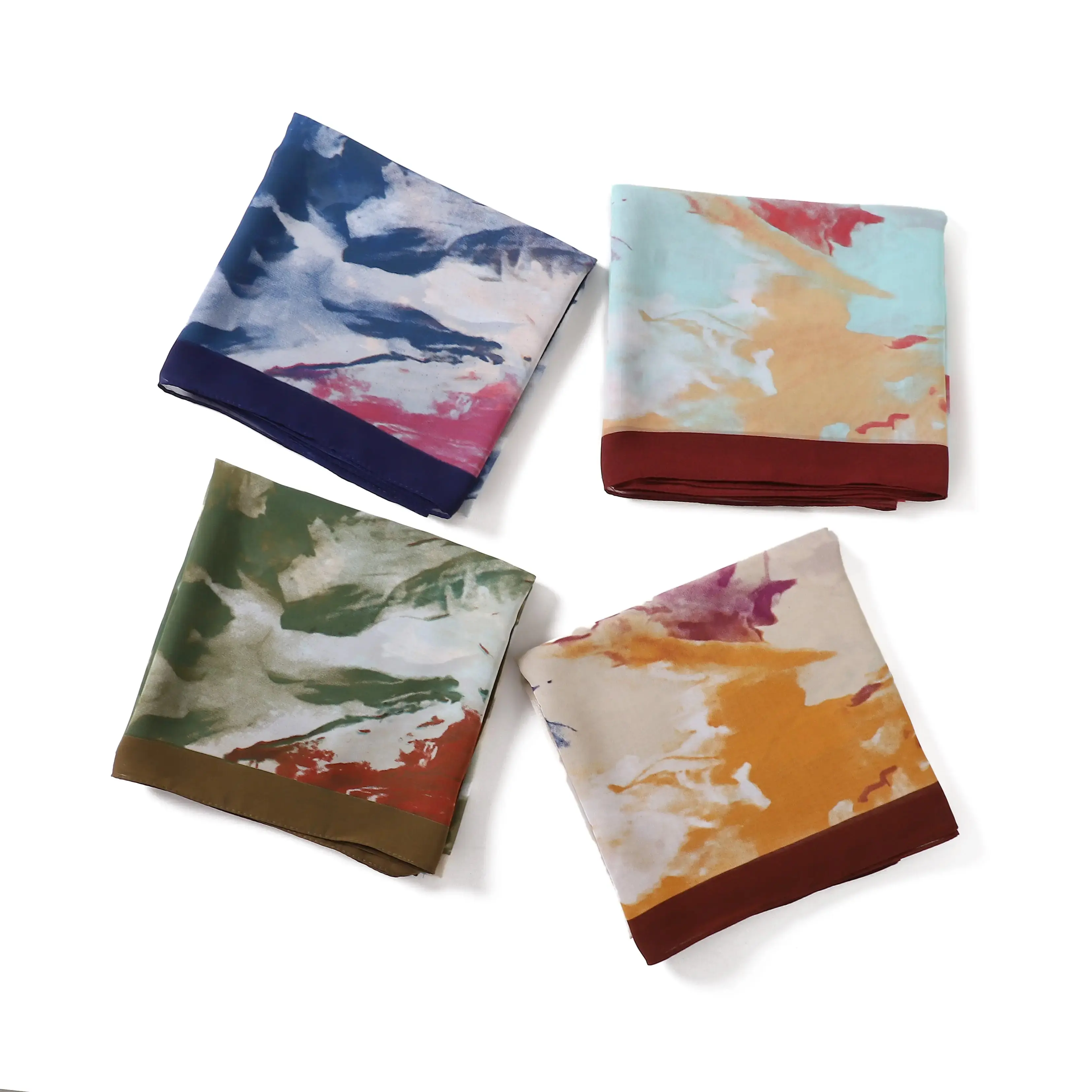 Women's Printed Chiffon Hijab Scarf - High-Quality Malaysia Islamic Artistic Design Shawls, Airy Gauzy Assorted Color Scarves for Summer Muslim Ladies, Airy Gauzy Shawls