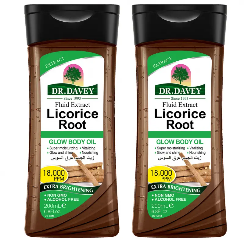 2pcs 200ml Licorice Root Body Oil Moisturizing essential oil for men and women, moisturizing essential oil for all seasons, travel portable for Body, Face, Hand, Lip, Eye,travel, Nourishing Oil, Body Care Oil, Body Oil Moisturizer, Moisturizing Body Oils