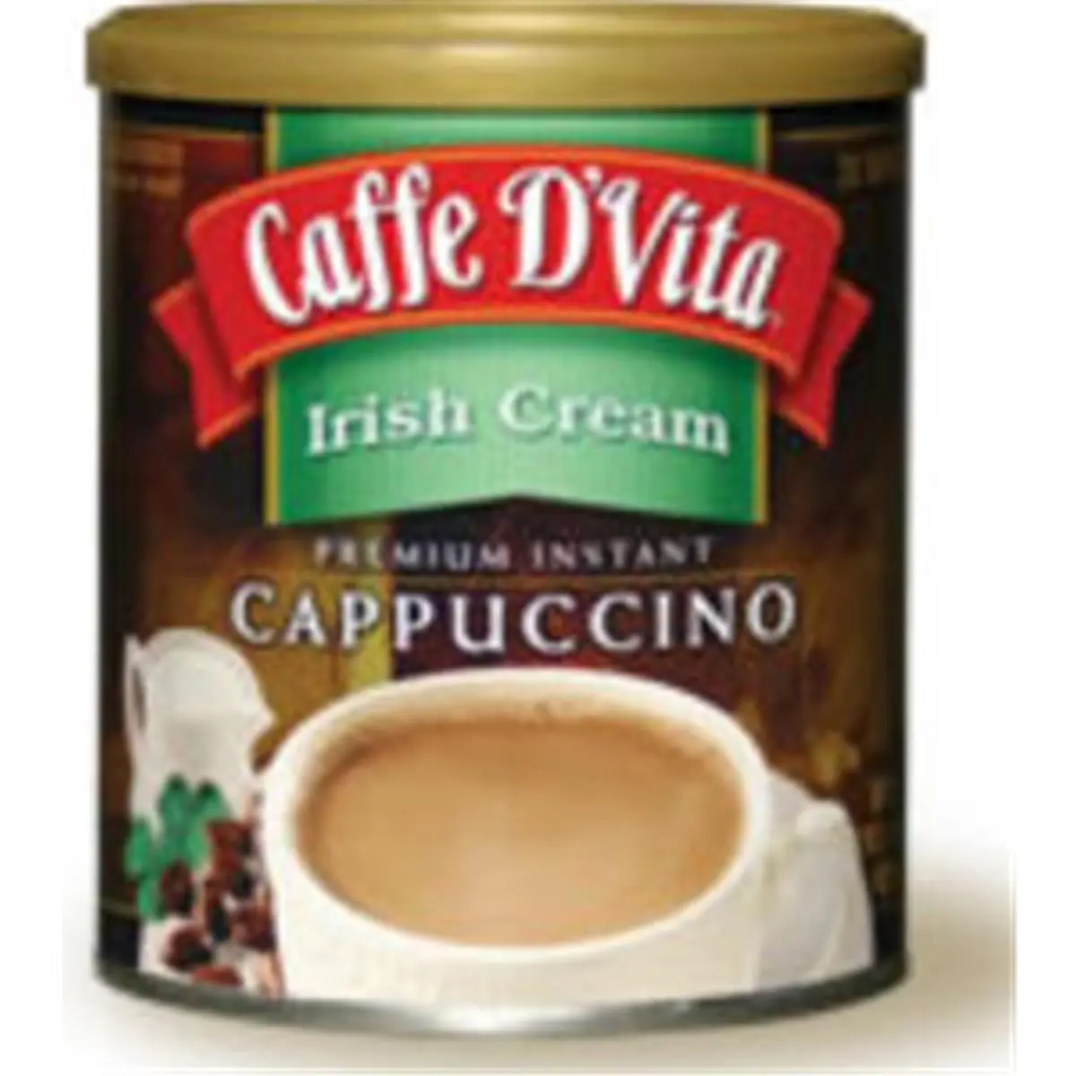 Caffe DVita Irish Cream Flavor Kosher Instant Coffee Mix (F-DV-1C-06-IRIS-21) - 6 x 1lb Canisters for Coffee & Teaware Use, Ideal for Beverage & Cappuccino Preparation