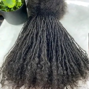 Sisterlocs Extensions - 100% Human Hair 6 inches 200 locs black.