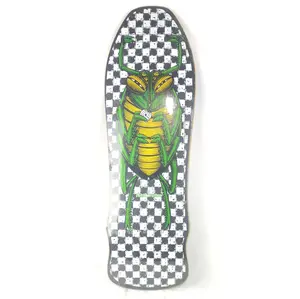 Powell Peralta Beetle Checkered Black/White/Green 9.5'' Skateboard Deck