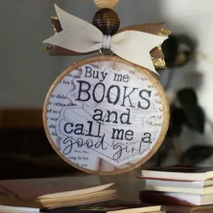 Handmade Book Club Car Freshener for Personalized Scents and Colorful Car Decoration