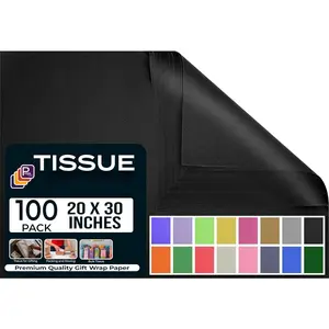 (Black 20x30 Inch Large 100 Sheets Wrapping Tissue Paper for Gifts | Art & Crafts, Birthday Party Decor,  Bags | Black decor and Gifts, Weddings and
