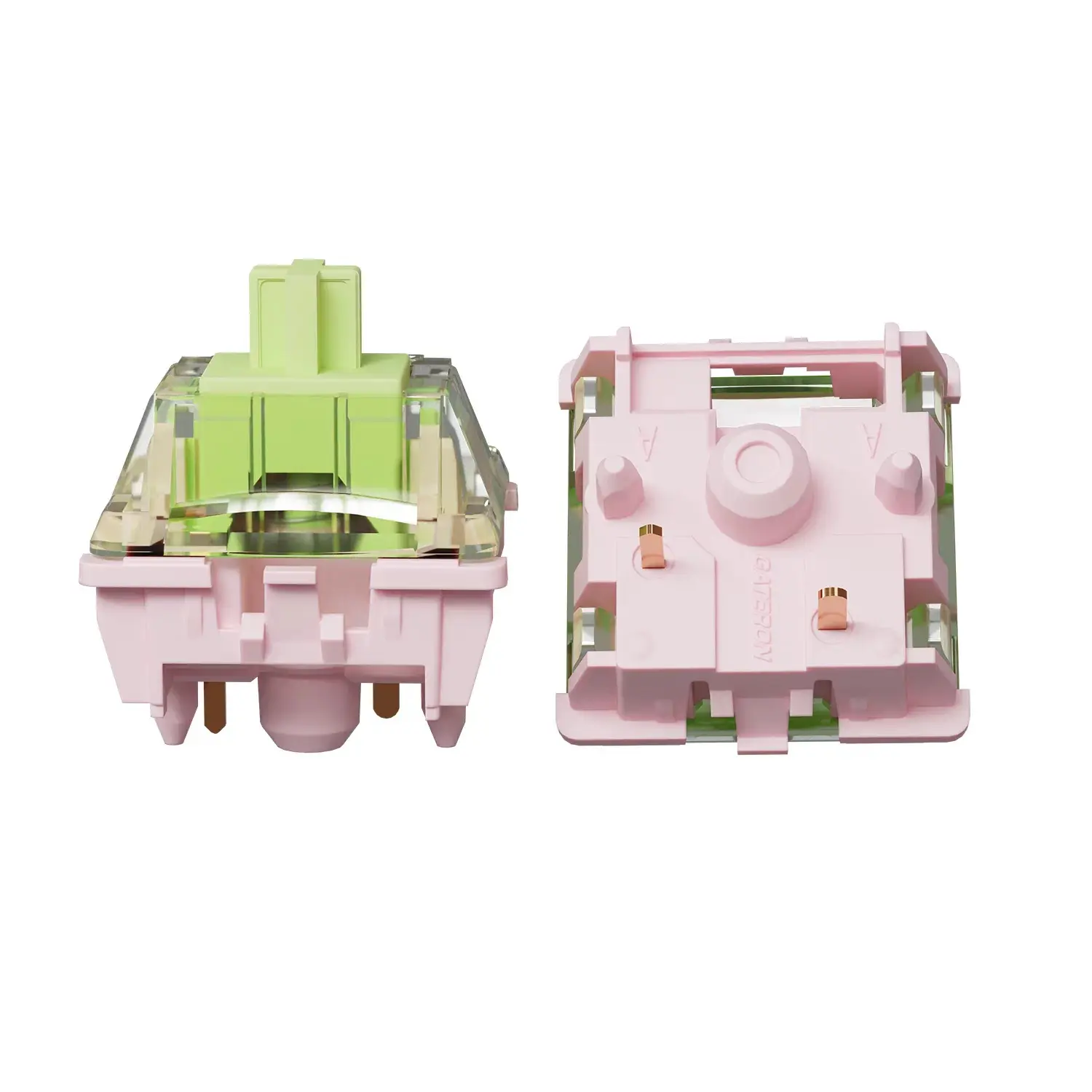 GATERON Harmonic Clicky 5-Pin Switches - Factory Pre-Lubed, RGB Supported Tactile Switches with Tactile Press, Crisp Sound for MX Mechanical Keyboards, Custom Builds, Enthusiasts’ Clacky Typing Use