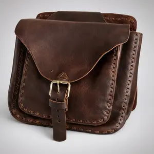 Fargo Saddlebag Chocolate | Handmade Travel Utility Bag