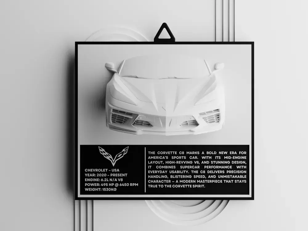 Chevrolet Corvette C8 – 3D Printed American Supercar