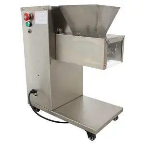 Yokoma Commercial Meat Slicer Meat Cutting Machine with 6mm Blade 110V 400kg/h Electric Steak Pork Meat Cutter Slicer for Restaurant