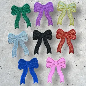 5” Glittery Bow Patch