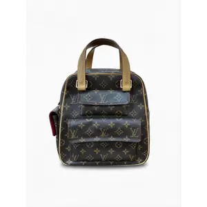 Pre-owned Louis Vuitton Monogram coated canvas with Vachetta leather trim Backpacks Monogram Canvas Mini Montsouris Backpack Brown monogram Good S013260228021